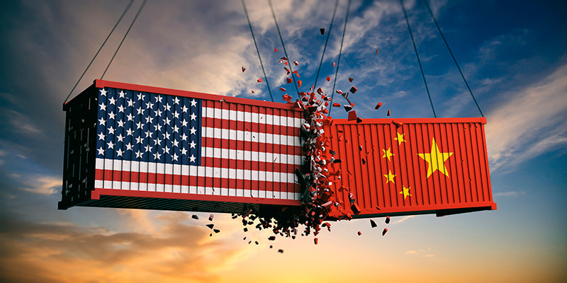 Guerre commerciale entre les deux super-puissances